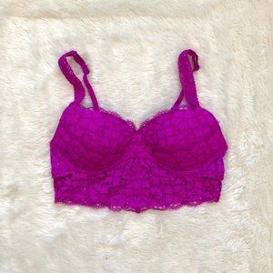 VS Pink Fuchsia Lace Bra